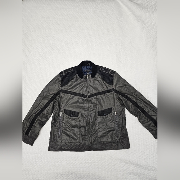 I-N-C International Concepts Men's Light Weight Jacket Size XXL Color Gray/ Bla - Picture 1 of 8